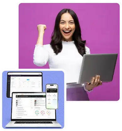 MAPMyClasses platform dashboard and interface illustration